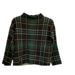 Ann Taylor  Green Plaid Long Sleeve Turtleneck Womens Sweater XSP‎ Photo 1