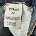 Buckle  BKE Victoria Jeans Women 29 Dark Wash Mid Rise Ankle Skinny Distressed Photo 3