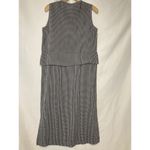 VTG Cricket Lane Dress L Gingham Blue White Stars Embroidery Granny Cottage Maxi Size L Photo 1