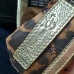 B Makowsky  leather champagne gianna mini x-body handbag Photo 5