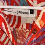 Anthropologie  Red and Orange Tiger Print women Shirt Photo 2
