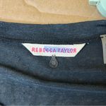 Rebecca Taylor  Black Linen Braided Top Photo 5