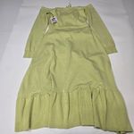 LPA Aarika Off Shoulder Midi Dress in Lime Photo 10