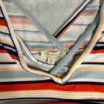 Ultra Flirt  Multicolor Striped V-Neck Blouse Photo 3