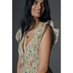 Anthropologie  Peregrine Romper Floral Flutter Sleeve Romantic Size XS Coquette Photo 1