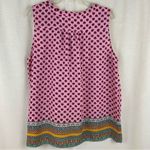 Violet+Claire Pink Mixed Print Boho Sleeveless Blouse Feminine Girly Gypsy Photo 11