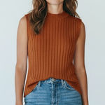 ZARA  Open Back Knit Sleeveless Sweater‎ Top size L Photo 0