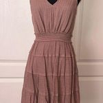 LOVE STITCH DUSTY PINK TIERED TANK DRESS Photo 0