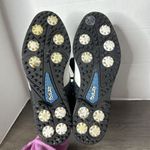 FootJoy Women's Vintage  FJ Size 8 Kiltie Spiked‎ Golf Shoes White And Plaid Photo 6