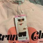 Wildfox NWT Graphic Crewneck “Brunch Club Everyday” Sweatshirt Size small Photo 8