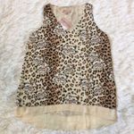 Philosophy Women’s leopard prints V neck high low tank top Small Photo 0