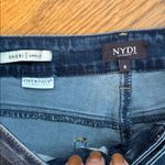 NYDJ Sheri Ankle Jeans Dark Wash Lift Tuck Raw Hem Size 8 Photo 1