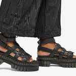 Dr. Martens Ricki Gladiator Black Platform Gladiator Sandals Size 5 US 3UK 36EU Photo 0