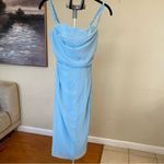 House Of CB  'Jamille' Baby Blue Draped‎ Corset Midi Dress NWOT size XS Photo 7