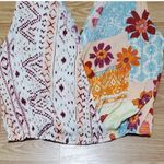 Free People tied to you v neck floral silky feel tank top tropical combo large Photo 3