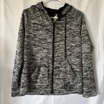 Adidas  Activewear Running Hood‎ Fleece Jacket Womens Size S Grey/black Photo 0