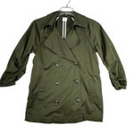 CAbi  Trench Coat Expedition Green‎ Double Breasted Jacket Lightweight Size S Photo 0