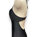 Old Navy Bandeau-Style Halter Ruffle Trim Swimsuit Black Medium Photo 4