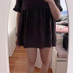 Free People dark purple tunic/ short dress size S and Zara white sandals . Photo 0