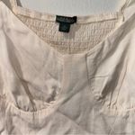 Wild Fable Ivory Lace Bustier Top Long Sleeve Smocked Back, Size M Coquette Photo 2