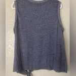 Est. 1946 Blue Red American Flag Print Sleeveless Top Sequin Patriotic Tie Hem Photo 9