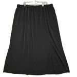 Plus Sz Midi Skirt Black A Photo 0