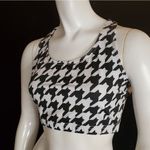 Costume Gallery White & Black Houndstooth Sports Bra (L) Size L Photo 1