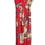 BANJUL  Adjustable Spaghetti Strap Floral Pantsuit/Romper Tie Knot Front Photo 5