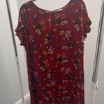 BeachLunchLounge Red Floral Shift Dress Photo 0