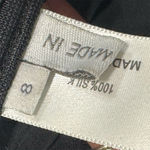 Proenza Schouler Black Silk Sleeveless Drop Waist Dress Sz 8 Minimalist Classic Photo 8