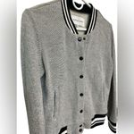 Cupcakes And Cashmere Carlton Knit Sweater Jacket Varsity Gray Photo 2