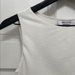 Bailey44 Bailey / 44 White Fitted Asymmetrical Layered Sleeveless Blouse - Size Medium Photo 1