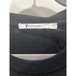 Alexander Wang NWT T  Wool Black Long Sleeve Asymmetrical Sweater W/ Cut Out Sz M Photo 3