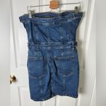 Good American  Fit For Success Denim Tube Mini Dress L Photo 5