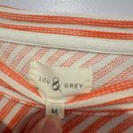 Lou & grey Orange and white diagonal stripe  short sleeve shirt Photo 1