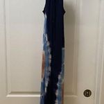 Raviya Dress Womens Large Tie Dye Boho Maxi Sleeveless Strappy Sundress Beach Blue Photo 0