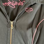 Harley Davidson Black And Pink Zip Front‎ Top Size XL Photo 4