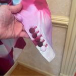 ZARA SATIN EFFECT PRINTED PINK PURPLE BLUE WHITE BLAZER BOW BELT SZ S Photo 7