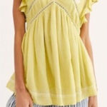 Free People  Falling Water Embroidered Boho Tunic small Photo 0