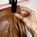 Le lis  Tan Faux Leather Mini Skirt Photo 2