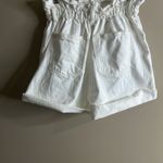 NWT MNG high waisted paper bag mom shorts XS White Photo 6
