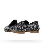 Toms  Darcy Sunburst 10016797 Black/Gray Canvas Fabric Flats Loafer sz 6 Photo 3