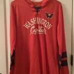 NHL Washington Capitals Women's Long Sleeve Shirt Hockey Size Medium Red Photo 0