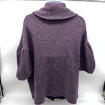 BCBG MaxAzria Purple/Mulberry Short Puffed Bell Sleeve Cardigan Sweater-Size M/L Photo 4