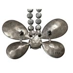 AREA Butterfly Mini Dress in Black Small New Womens Crystal Necklace Photo 8