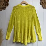 Free People mini dress or tunic top floral knit pleated XS Photo 4