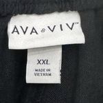 Ava & Viv  Linen Blend Short Womens 2XL Wide Band Elastic High Waist Pockets Belt Photo 5