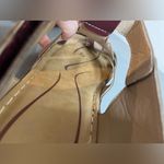 Source Unknown Closed Toe Hollow Comfy CrissCross Velcro Chunky Red Brown Wedge Sandals Sz 10.5 Photo 10