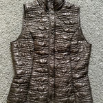 Spyder  Primaloft Thinsulate Vest Olive Green/Brownish Womens Sz S Zip And Snaps Photo 0