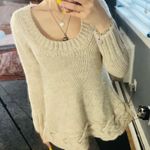 ZARA  knit cream scoop neck sweater Photo 2
